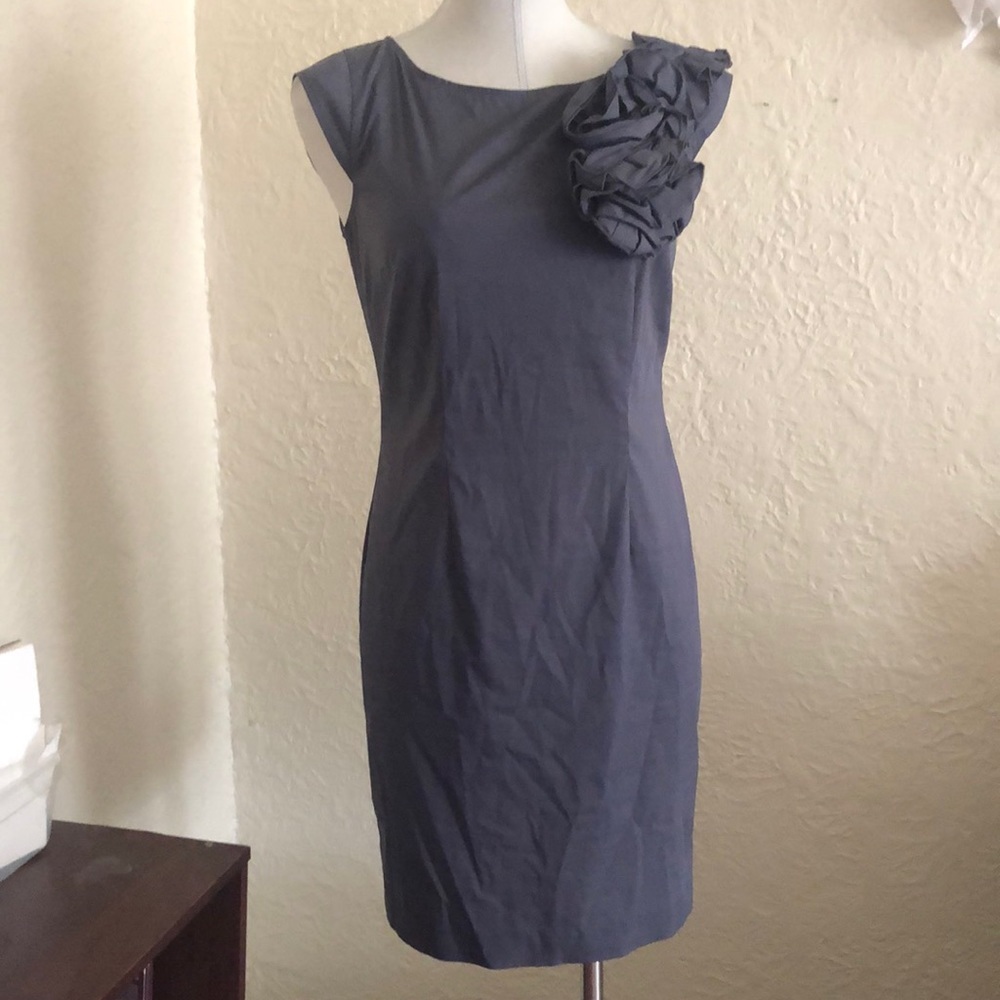 Cynthia Steffe Slate Gray Sheath Cocktail Dress 2